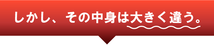 しかし、その中身は大きく違う。