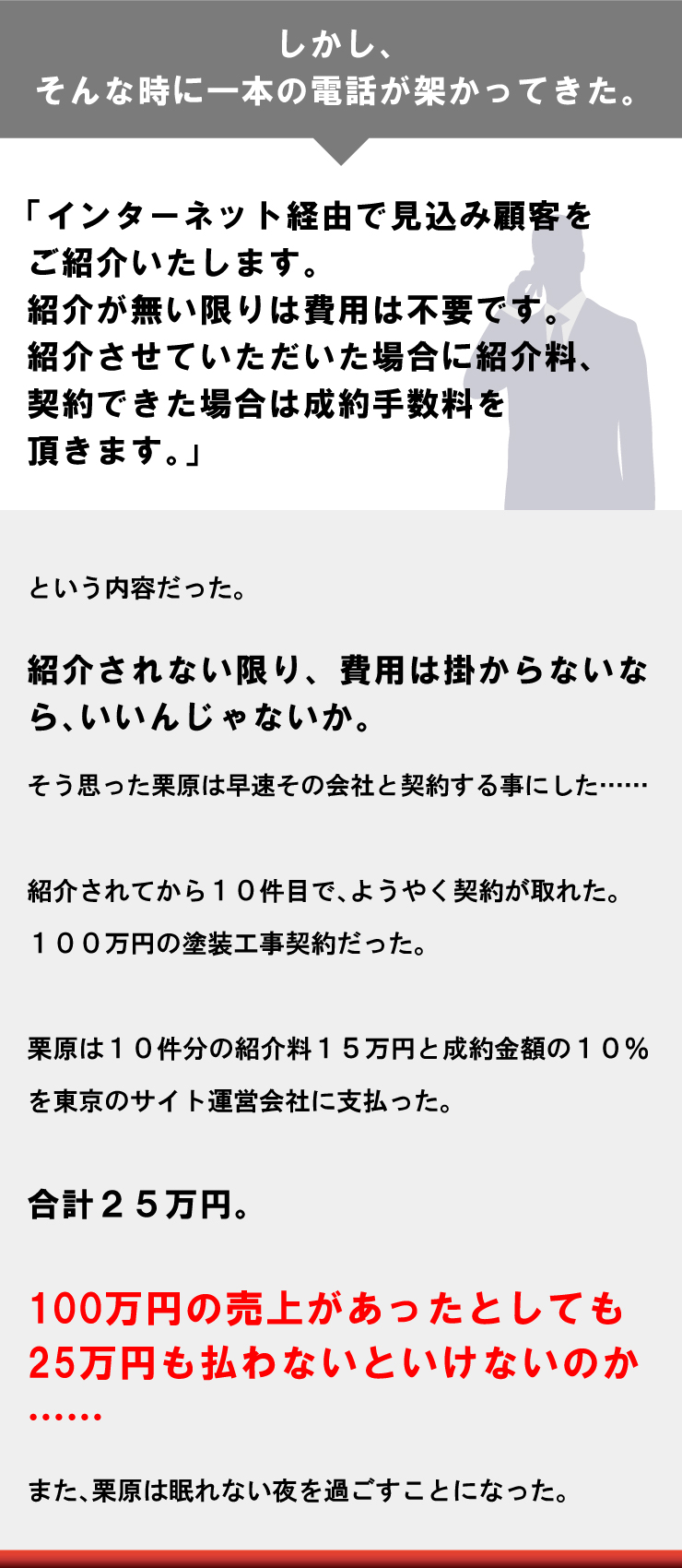 しかし、そんな時に一本の電話が架かってきた